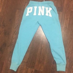 PINK Aqua Blue Sweatpants